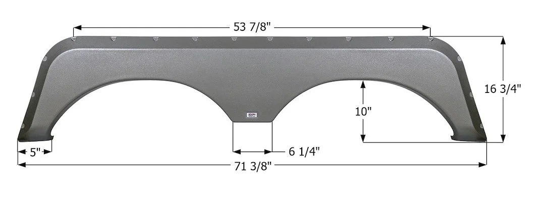 01625 – ICON Fender Skirt, Vehicle Fitment: Various Jayco Eagle/ Jay Flight/ Jay Flight G2/ Jay Flight Bungalow/ Qwes...